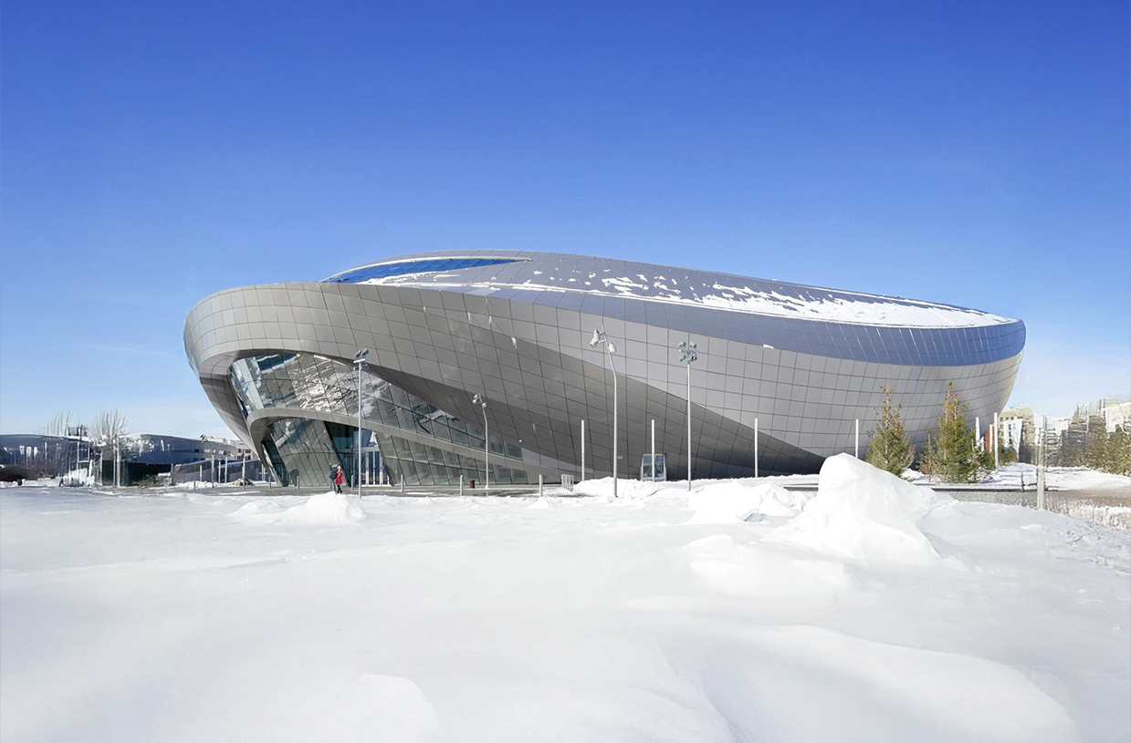 EXPO 2017 Congress Center, Astana — mimari ahşap uygulama